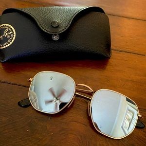 Ray-ban hexagon flat sunglasses